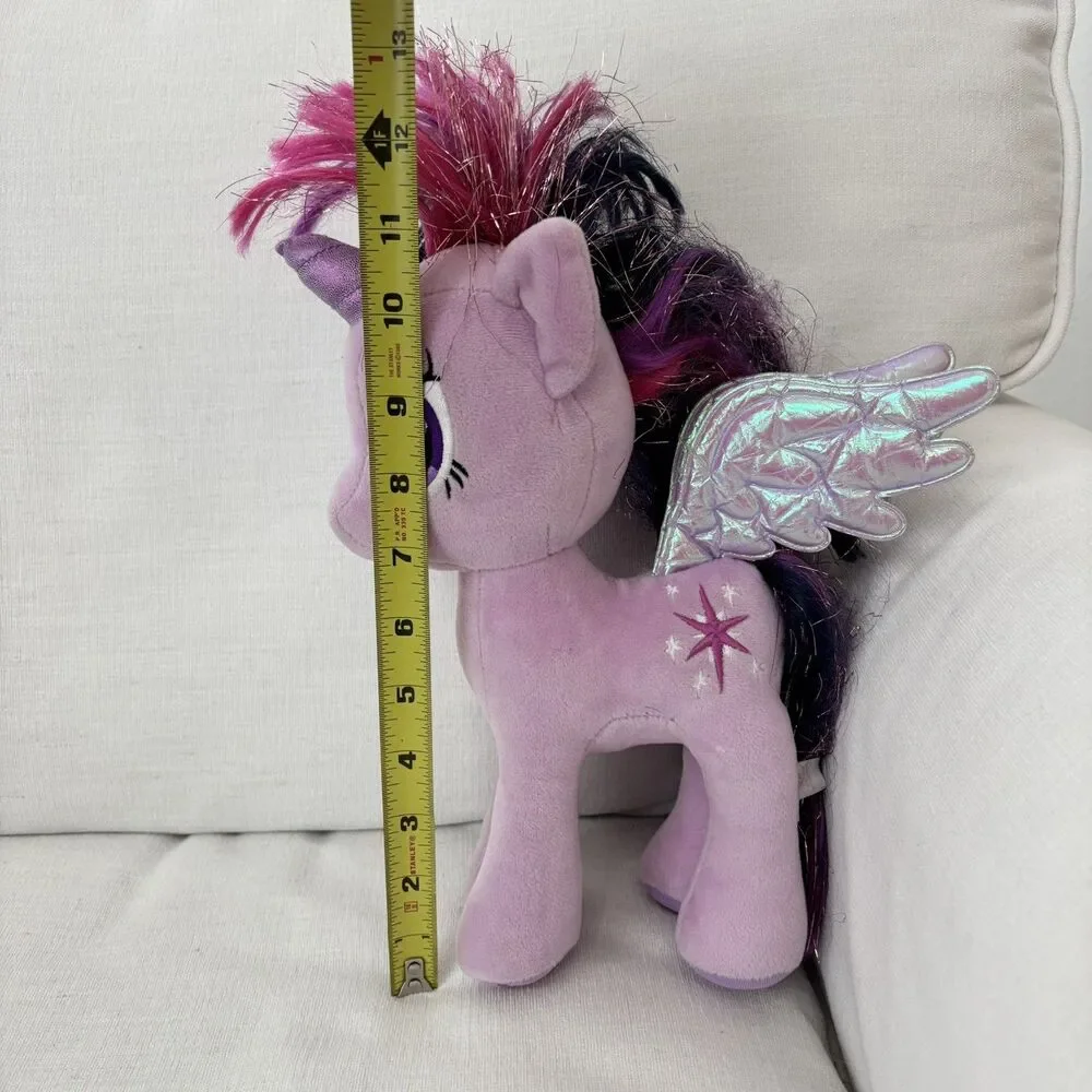 My Little Pony Twilight Sparkle & Pinkie Pie Plush Hasbro Ty Glitter Purple Pink